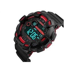 SKMEI Multiple Time Zone Digital Watch - Black / Red