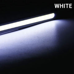 Sulfar Cob-28W Universal Ultra Bright Daytime Running Led Lights Waterproof Slim Chip Cob Leds Strip Drl Lamp For Cars (6W, White Light, 2 Pcs)