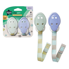 Tommee Tippee Baby Soother Dummy Holder Clip Strap Chain, Pack Of 2