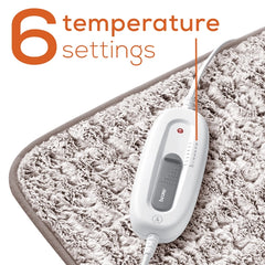 Beurer UHP26N Microplush Heating Pad - Back Pain Relief with Auto Shut-Off & Adjustable Strap