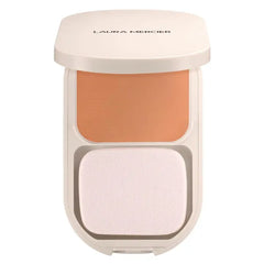 Laura Mercier Real Flawless Feather Matte Powder Foundation, Sheer to Medium Coverage, 16 HR Fade-Proof Wear, Hydration & Shine Control, Weightless Face Powder Compact, Hyaluronic Acid Infused