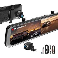 Rexing M2 Max Pro 4k Mirror Dash (Wi-Fi & GPS) Camera – Black