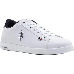 U.S. Polo Assn Mens Franco 3fx Lace-up Low Top Sneakers 40 White
