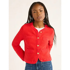 Free Assembly Women’s and Women 's Plus Welt Pocket Cardigan Sweater