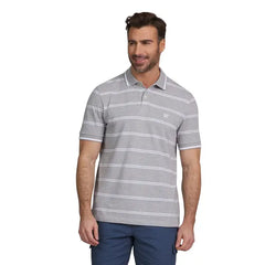 Chaps Men's & Big Men's Striped Pique Everyday Polo Shirt with Short Sleeves