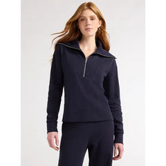 Free Assembly Women's Half Zip Pullover Sweatshirt