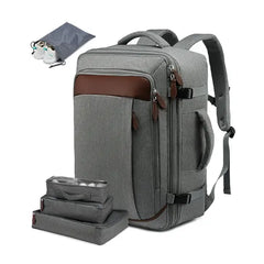 LOVEVOOK College School Backpack, 40L Expandable Carry On Luggage Backpack Flight Approved, Large Waterproof Hiking Outdoor Overnighter Bag for Men Women