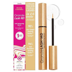 Grande Cosmetics GrandeLASH MD Lash Enhancing Serum Peptide & Vitamin Infused Formula for Longer, Thicker, Fuller Looking Lashes Ophthalmologist Tested