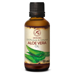 Aloe Vera Oil 1.7oz 50ml - Aloe Barbadensis - Brasil - 100% Pure & Best for Skin - Body - Hair Growth - Face Moisturiser - Baby Oils - Used for Massage - Relaxation - Bath - Aromatherapy