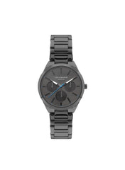 Lee Cooper Women's VX3JE1 Movement Watch, Multi Function Display and Metal Strap - LC07643.060, Gun Metal