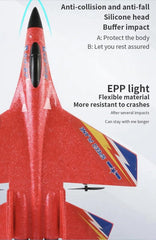 KIDSZILLA Remote Control Airplane 2.4 GHZ Glider Rc Plane, 2 CH Easy to Fly Remote Control Fighter Jet, Epp Foam Rc Aircraft with Automatic Balance Gyro for Kids/Adult-3
