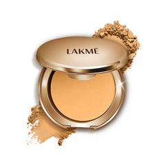 LAKMÉ 9 to 5 Primer with Matte Powder Foundation Compact, Silky Golden,9g