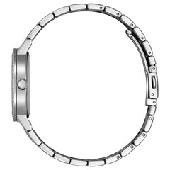 Citizen Quartz Crystal Green Dial Ladies Watch EL3100-55X Silver