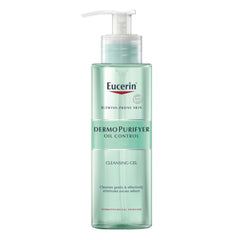 Eucerin DermoPurifyer Oil Control Face Cleansing Gel, Removes Excess Sebum, Dirt and Makeup, Fragrance-Free, Soap-Free, Suitable for Blemish and Acne-Prone Skin, 200ml