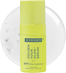 Hyphen Golden Hour Glow Face Serum With Niacinamide, Alpha Arbutin, Hyaluronic Acid & Kakadu Plum | For Glowing Skin & Hydration | Non Sticky Serum For Men & Women & All Skin Types | 30ml