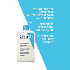Cerave Sa Smoothing Face And Body Cleanser For Dry, Rough And Bumpy Skin 473Ml With Salicylic Acid