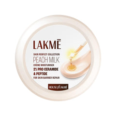 LAKMÉ Peach Milk,Soft Creme Face Moisturizer,200G,For Soft,Glowing Skin,With Vitamin E & Peach Milk Extract,24Hr Moisture Lock,Lightweight,Non-Sticky,Non-Oily,All Skin Types