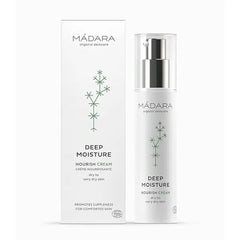 MÁDARA Organic Skincare Deep Moisture Fluid and Nourish Cream – 24-Hour Hydration, Lightweight & Soothing Care for Dry Skin, with Hyaluronic Acid and Plant Extracts, Vegan & Ecocert Certified