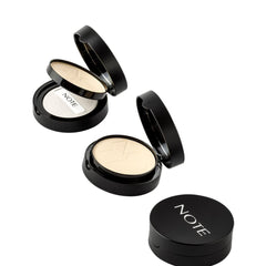 Note Cosmetics Cosmetic Note - Compact Free Mattifying Powder, Women Make-Up Palet, Foundation Covering Imperfections Anti-Concealer Blush Make-Up Banana Fixing Powder