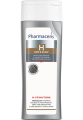 Pharmaceris H-Stimutone Double Action Specialist Shampoo For Hair & Scalp | Delays Greying & Prevents Hair Loss | Restores Natural Hair Colour Without Dyes | 250 Ml