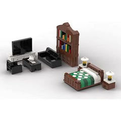 Brick Loot Minifigure Furniture Mega Pack – Office, Gym & Home Sets – 236 PCS Compatible with LEGO & Major Brands