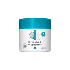 Derma E, Tea Tree & Vitamin E Relief Cream, 4 oz (113 g)