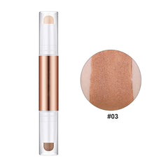 Women Facial Make Up Double-Headed Stick Portable Highlighter Shadow Bronzers Contouring Cosmetics for Professional, Type 3