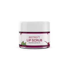 Aravi Organic Beetroot Lip Scrub With Beetroots, Shea Butter & Cocoa Butter - For Dark,Chapped & Pigmented Lips - For Brightening Dark Lips - For Men and Women - 15 gm