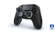 NACON Revolution 5 Pro Officially Licensed PlayStation Wireless Gaming Controller for PS5 / PS4 / PC - Hall Effect, Trigger Stops, Mappable Buttons, Bluetooth Audio - Triple Black