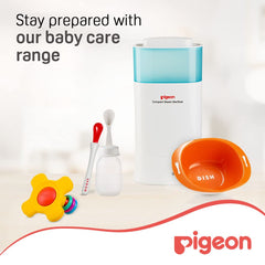Pigeon Weaning Bottle with Spoon, Introduce Juice Soup or Purees, BPA Free, 6+ Months, White, 120ml