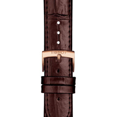 Tissot mens Carson Auto Stainless Steel Dress Watch Brown T1224073603300 - Brown