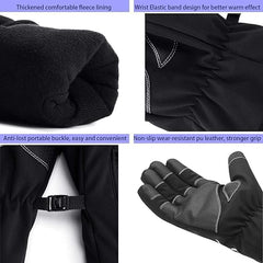 JUSTADIL Direct Mens Winter Gloves -30℉Windproof Waterproof Touch Screen Gloves for Outdoor Work
