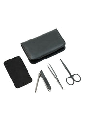 Reva Mens Grooming Kit Professional Personal Nail Care Set with Luxurious Travel Case
