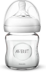 Philips Avent Natural Glass Baby Bottle 4 Ounce (1 Count) transparent 075020068576
