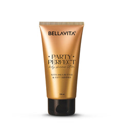 BELLAVITA Party Perfect Body Shimmer Lotion | Instant 3D Glow | Party-Ready Sheen | Butter-Rich Deep Hydration | Lightweight & Non-Sticky | 150ml