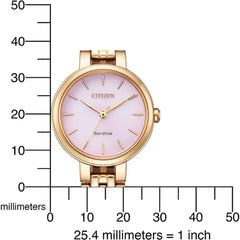 CITIZEN Eco-Drive 32022705 Women's Analogue Watch, Rose Gold, One Size, Bracelet