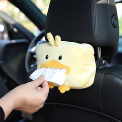 Ideal Swan Car Tissue Holder - Seatback Tissue Box, Car Accessories Cute, Car Storage, Car Decoration, Cartoon Tissue Box for car (duck)