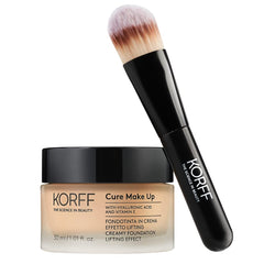 Korff Foundation Cream with Lifting Effect, Medium Coverage with Hyaluronic Acid and Vitamin E, Fondant and Cream, Satin 03 Finish, 30 ml