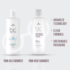 Schwarzkopf BC Bonacure Deep Cleansing Shampoo Micellar Shampoo (For All Hair Types) 1000ml/33.8oz