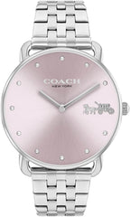 COACH WOMEN'S PINK DIAL STAINLESS STEEL BRACELET WATCH - 14504290