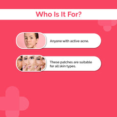 The Derma Co Micro-Tip Salicylic Acid Acne Pimple Patches with Hydrocolloid for Clean & Clear Skin - 24 Patches in 1 Pack