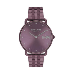 COACH WOMEN'S PURPLE DIAL IONIC PLATED PURPLE STEEL BRACELET WATCH - 14504298
