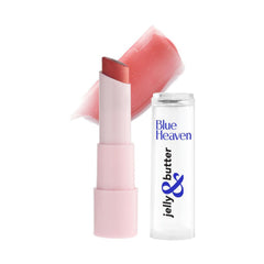 Blue Heaven Jelly & Butter Moisturising Lip Balm, Hydrating Tinted Lip Balm with Jojoba Oil, Shea Butter & Vitamin E for Dry & Chapped Lips, Light Red, 3.2gm