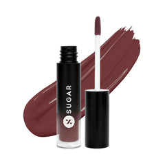 Sugar Cosmetics 24+ Hour Mousse Lip Cream | Waterproof & Smudge Proof | 5ml - 13 VanDyke Brown