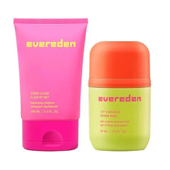 Evereden Let's Bounce Teen Face Moisturizer & Steer Clear Balancing Jelly Cleanser Pre Teen Face Wash Bundle Clean & Vegan Skincare with Triple Green Tea Complex Non Drying & Non Greasy