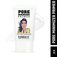 Insight Cosmetics Pore Mnimizer Primer |Primer For Face Makeup | Pores and Fine lines minimizer | Hydrating and moisturising | Infused with Aloe Vera | Silk Matte Finish (30 ml)
