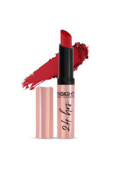 INSIGHT Cosmetics 24 Hrs Non Transfer Matte Lipstick, Matte Finish, Lightweight Lipstick, Transferproof For 24Hrs, Nourishes Lips & Great For Daily Use, Water-Proof, Vegan, 15- Bloodlust
