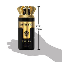 Mystiq Oud Al Azama Body Perfume Spray for Men- 250ml