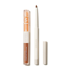 SHEGLAM Soft 90's Glam Lip liner and Lip Duo Set-Pouty Nude Lip Set - Moody Taupe