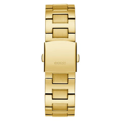 Guess Empire Multi-Function Analog Watch for Men, 46 mm Case Width, Gold Tone/Black